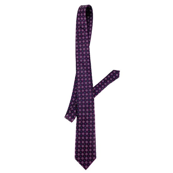 TED BAKER LONDON Diamond Polka Dot Silk Tie - Picture 1 of 16